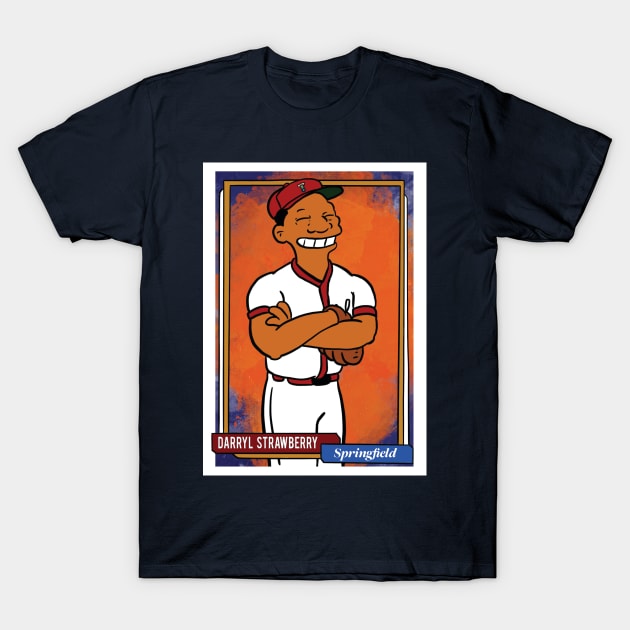 Darryl Strawberry Springfield Homer at the Bat Inspired Simpsons T-Shirt by cousscards